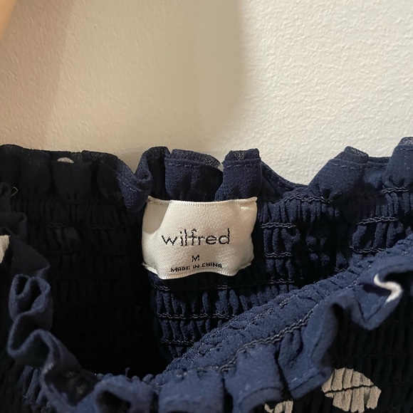 WILFRED SMOCKED PRINTED BLOUSE - Picture 2 of 3